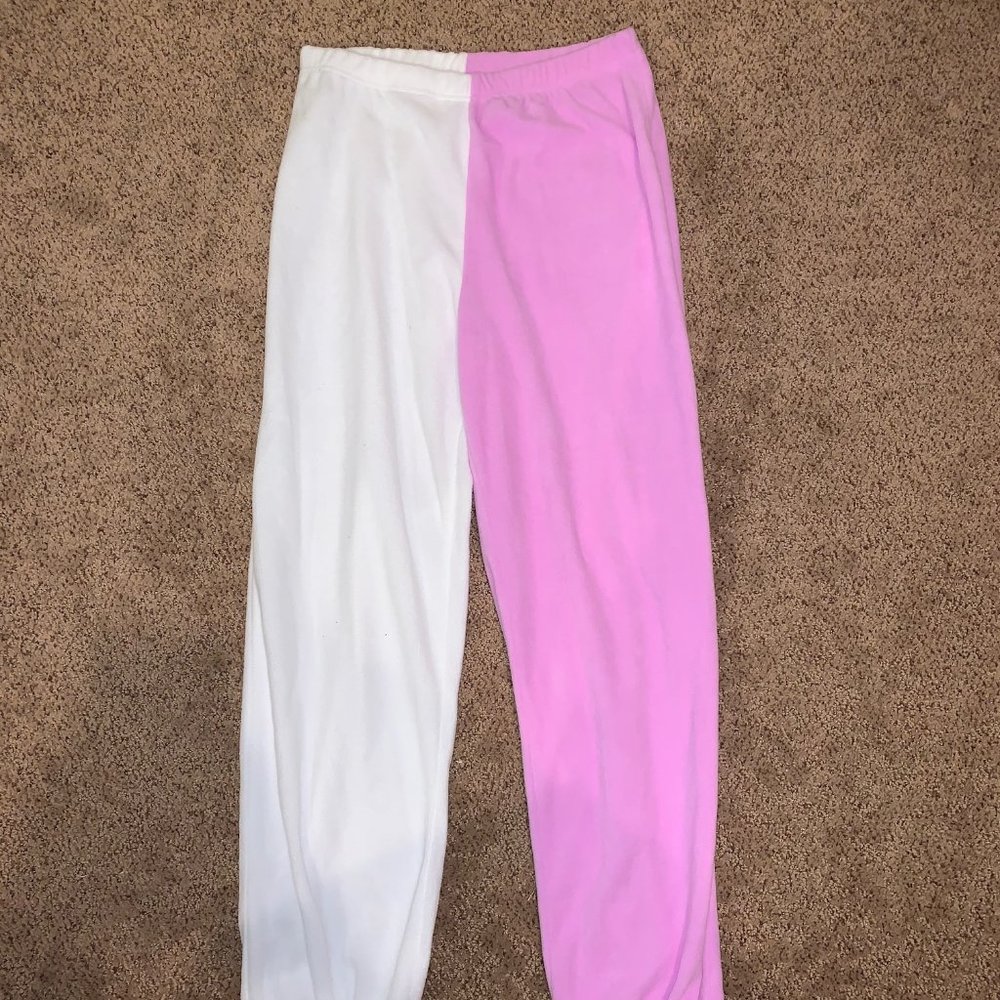 Split Leg Colored Sweatpants